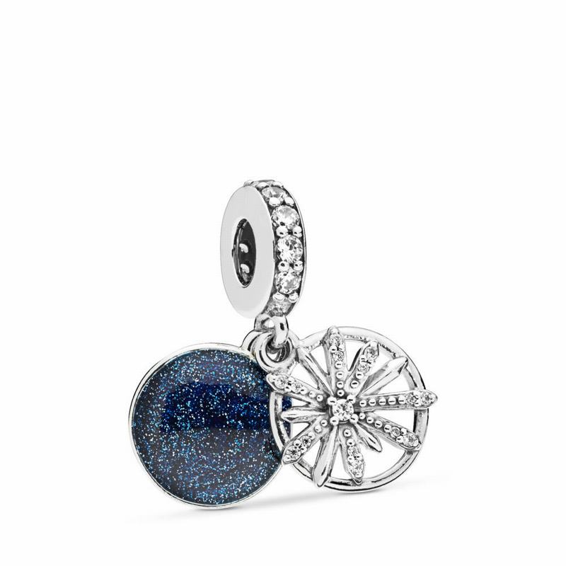 Pandora Australia Dazzling Wishes Dangle Charm - Sterling Silver | SWNZQR187